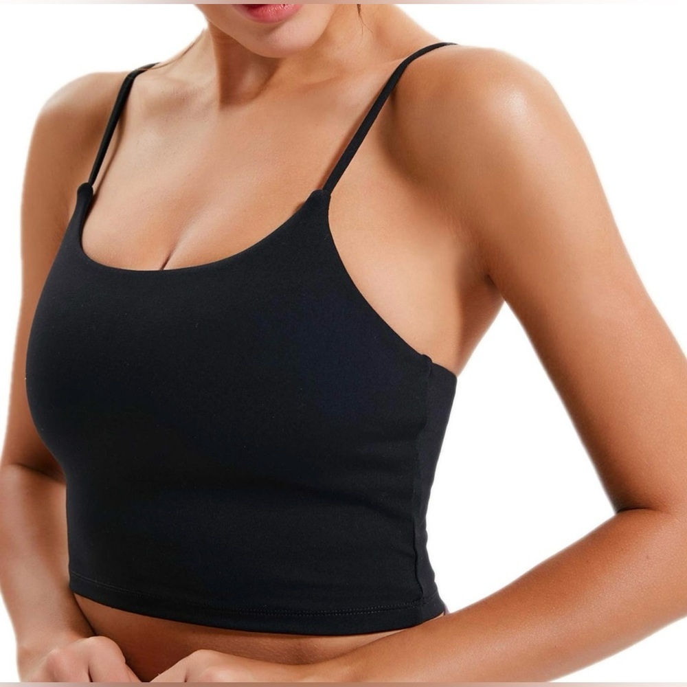 Amazon lemedy women padded sports bra fitness workout running shirts yoga tank